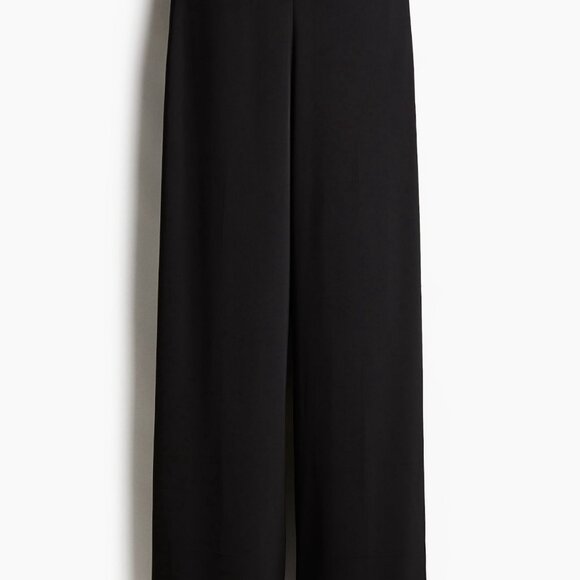 H&M Black Wide-Leg Dress Pants — Size 16 • Chic & Minimal - Picture 4 of 4